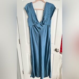 Elegant Blue Women's Dress